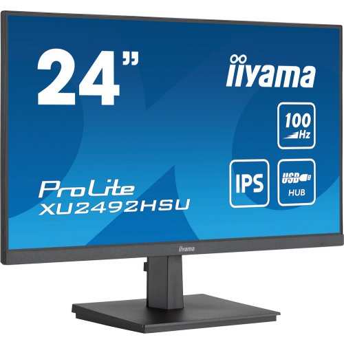 Купить Монитор Iiyama 23.8" ProLite XU2492HSU-B6 Black - цена в Харькове, Киеве, Днепре, Одессе
в интернет-магазине Telemart фото