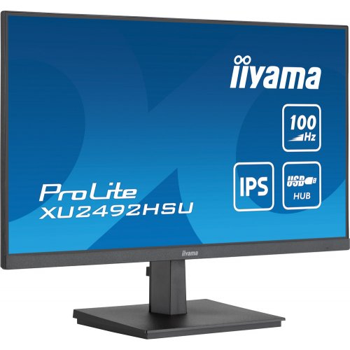 Купить Монитор Iiyama 23.8" ProLite XU2492HSU-B6 Black - цена в Харькове, Киеве, Днепре, Одессе
в интернет-магазине Telemart фото