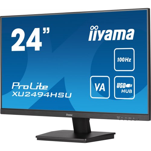 Купить Монитор Iiyama 23.8" ProLite XU2494HSU-B6 Black - цена в Харькове, Киеве, Днепре, Одессе
в интернет-магазине Telemart фото