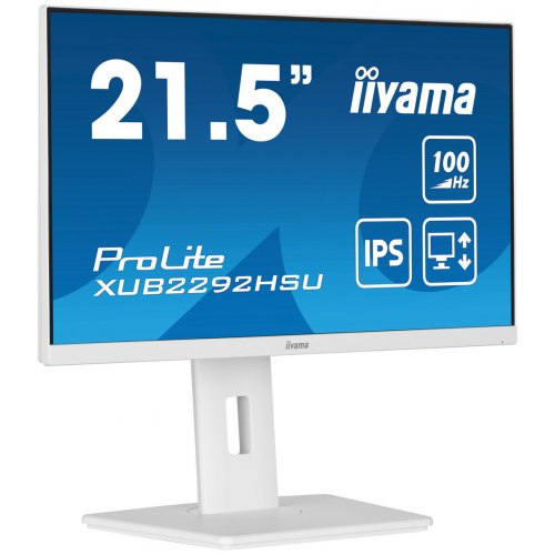 Купить Монитор Iiyama 21.5" ProLite XUB2292HSU-W6 White - цена в Харькове, Киеве, Днепре, Одессе
в интернет-магазине Telemart фото