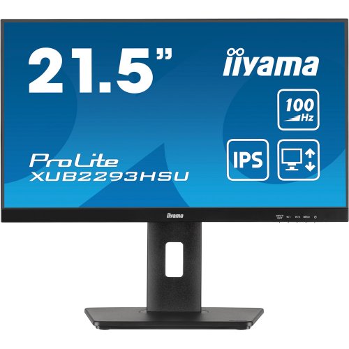 Купить Монитор Iiyama 21.5" ProLite XUB2293HSU-B7 Black - цена в Харькове, Киеве, Днепре, Одессе
в интернет-магазине Telemart фото