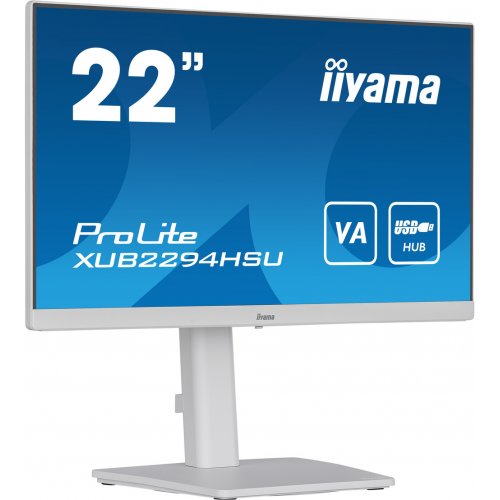 Купить Монитор Iiyama 21.5" ProLite XUB2294HSU-W2 White - цена в Харькове, Киеве, Днепре, Одессе
в интернет-магазине Telemart фото