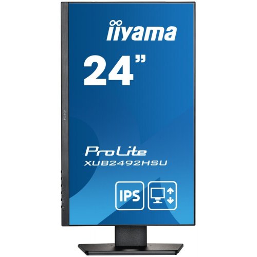 Купить Монитор Iiyama 23.8" ProLite XUB2492HSU-B5 Black - цена в Харькове, Киеве, Днепре, Одессе
в интернет-магазине Telemart фото