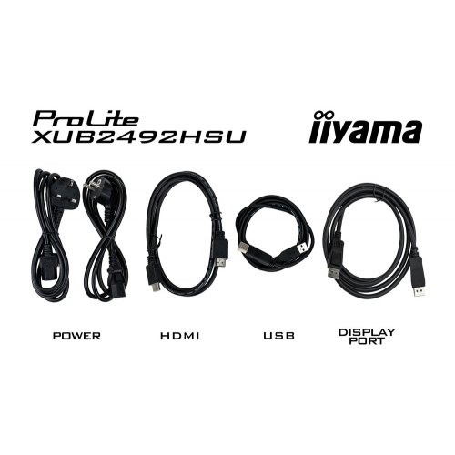 Купить Монитор Iiyama 23.8" ProLite XUB2492HSU-B5 Black - цена в Харькове, Киеве, Днепре, Одессе
в интернет-магазине Telemart фото