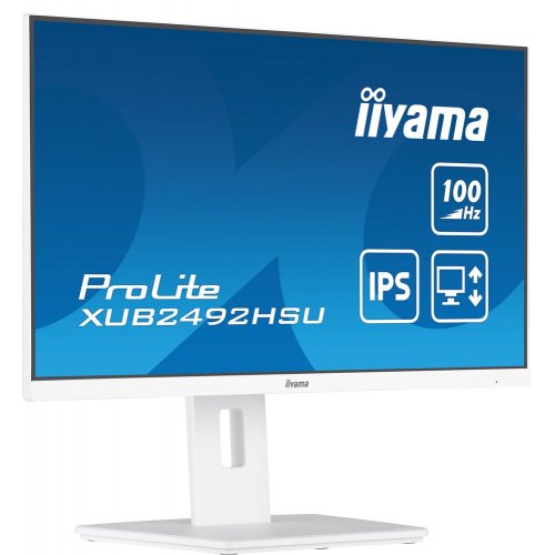 Купить Монитор Iiyama 23.8" ProLite XUB2492HSU-W6 White - цена в Харькове, Киеве, Днепре, Одессе
в интернет-магазине Telemart фото