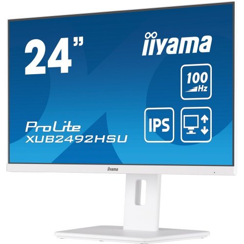 Купить Монитор Iiyama 23.8" ProLite XUB2492HSU-W6 White - цена в Харькове, Киеве, Днепре, Одессе
в интернет-магазине Telemart фото