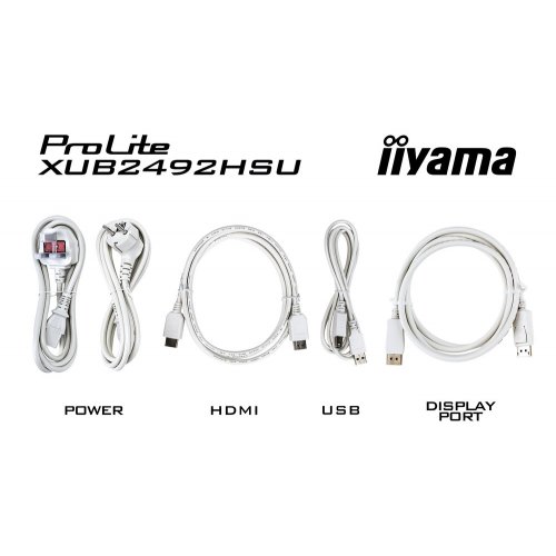 Купить Монитор Iiyama 23.8" ProLite XUB2492HSU-W6 White - цена в Харькове, Киеве, Днепре, Одессе
в интернет-магазине Telemart фото