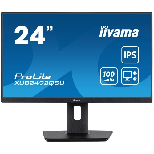 Купить Монитор Iiyama 23.8" ProLite XUB2492QSU-B1 Black - цена в Харькове, Киеве, Днепре, Одессе
в интернет-магазине Telemart фото