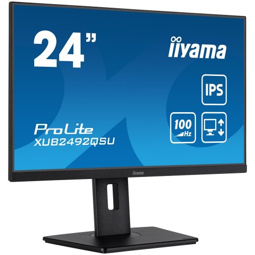 Купить Монитор Iiyama 23.8" ProLite XUB2492QSU-B1 Black - цена в Харькове, Киеве, Днепре, Одессе
в интернет-магазине Telemart фото