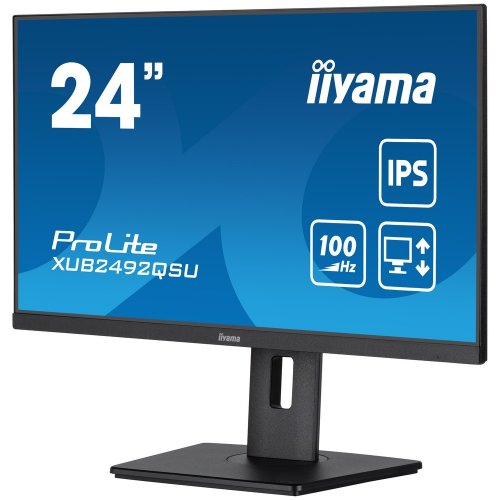 Купить Монитор Iiyama 23.8" ProLite XUB2492QSU-B1 Black - цена в Харькове, Киеве, Днепре, Одессе
в интернет-магазине Telemart фото