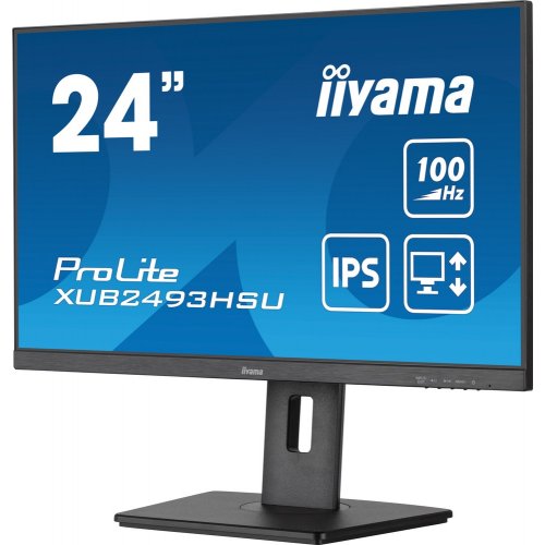 Купить Монитор Iiyama 23.8" ProLite XUB2493HSU-B6 Black - цена в Харькове, Киеве, Днепре, Одессе
в интернет-магазине Telemart фото