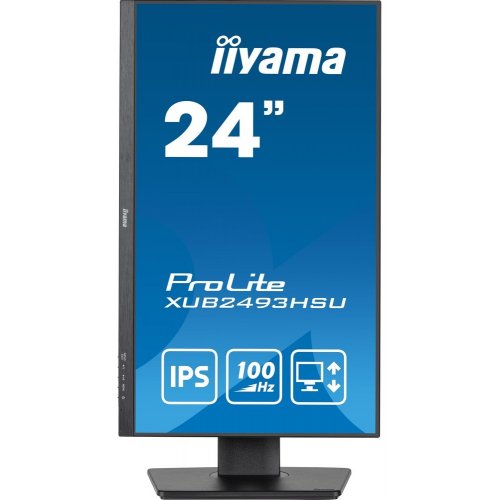 Купить Монитор Iiyama 23.8" ProLite XUB2493HSU-B6 Black - цена в Харькове, Киеве, Днепре, Одессе
в интернет-магазине Telemart фото