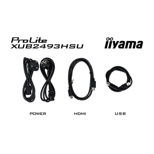 Купить Монитор Iiyama 23.8" ProLite XUB2493HSU-B6 Black - цена в Харькове, Киеве, Днепре, Одессе
в интернет-магазине Telemart фото