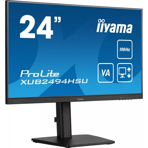 Купить Монитор Iiyama 23.8" ProLite XUB2494HSU-B6 Black - цена в Харькове, Киеве, Днепре, Одессе
в интернет-магазине Telemart фото