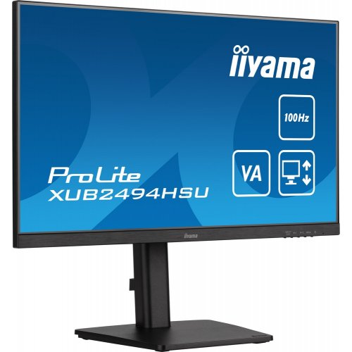 Купить Монитор Iiyama 23.8" ProLite XUB2494HSU-B6 Black - цена в Харькове, Киеве, Днепре, Одессе
в интернет-магазине Telemart фото