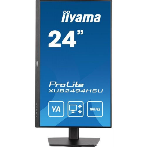 Купить Монитор Iiyama 23.8" ProLite XUB2494HSU-B6 Black - цена в Харькове, Киеве, Днепре, Одессе
в интернет-магазине Telemart фото