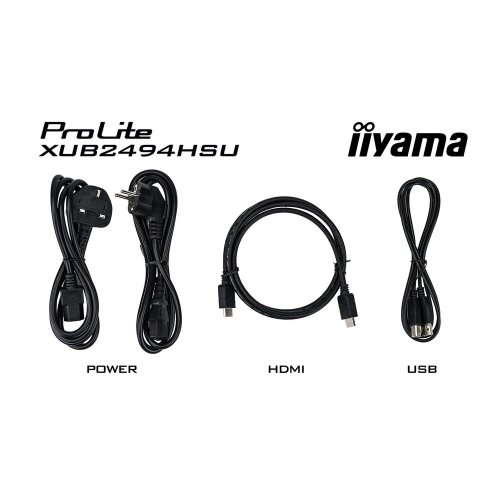 Купить Монитор Iiyama 23.8" ProLite XUB2494HSU-B6 Black - цена в Харькове, Киеве, Днепре, Одессе
в интернет-магазине Telemart фото