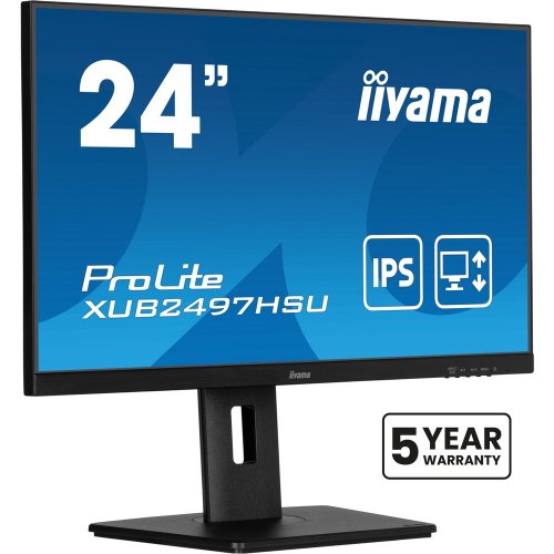 Купить Монитор Iiyama 23.8" ProLite XUB2497HSU-B2 Black - цена в Харькове, Киеве, Днепре, Одессе
в интернет-магазине Telemart фото