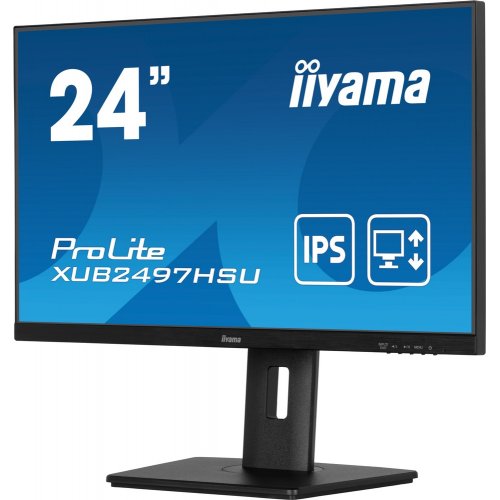 Купить Монитор Iiyama 23.8" ProLite XUB2497HSU-B2 Black - цена в Харькове, Киеве, Днепре, Одессе
в интернет-магазине Telemart фото