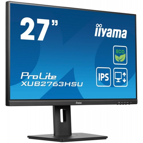 Купить Монитор Iiyama 27" ProLite XUB2763HSU-B1 Black - цена в Харькове, Киеве, Днепре, Одессе
в интернет-магазине Telemart фото