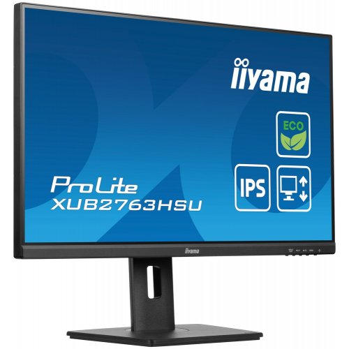 Купить Монитор Iiyama 27" ProLite XUB2763HSU-B1 Black - цена в Харькове, Киеве, Днепре, Одессе
в интернет-магазине Telemart фото