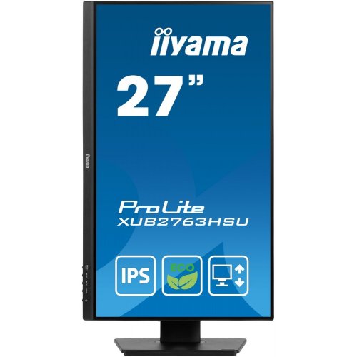 Купить Монитор Iiyama 27" ProLite XUB2763HSU-B1 Black - цена в Харькове, Киеве, Днепре, Одессе
в интернет-магазине Telemart фото