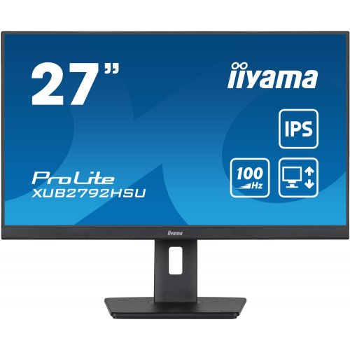 Купить Монитор Iiyama 27" ProLite XUB2792HSU-B6 Black - цена в Харькове, Киеве, Днепре, Одессе
в интернет-магазине Telemart фото