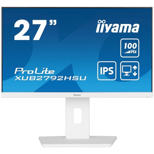 Купить Монитор Iiyama 27" ProLite XUB2792HSU-W6 White - цена в Харькове, Киеве, Днепре, Одессе
в интернет-магазине Telemart фото