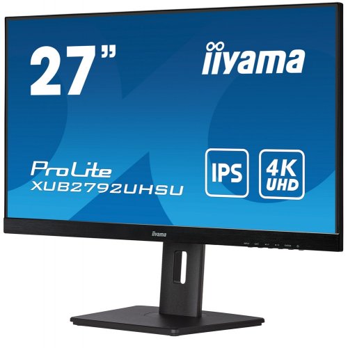 Купить Монитор Iiyama 27" ProLite XUB2792UHSU-B5 Black - цена в Харькове, Киеве, Днепре, Одессе
в интернет-магазине Telemart фото