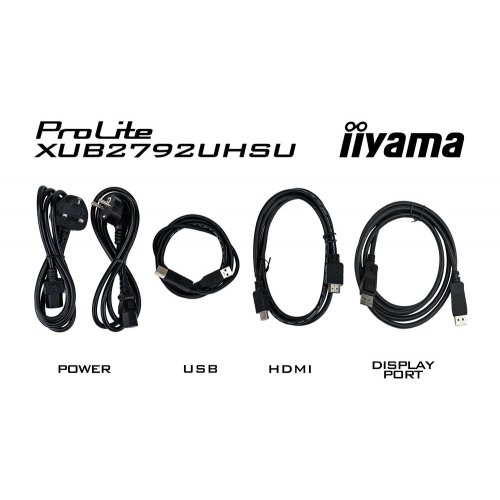 Купить Монитор Iiyama 27" ProLite XUB2792UHSU-B6 Black - цена в Харькове, Киеве, Днепре, Одессе
в интернет-магазине Telemart фото