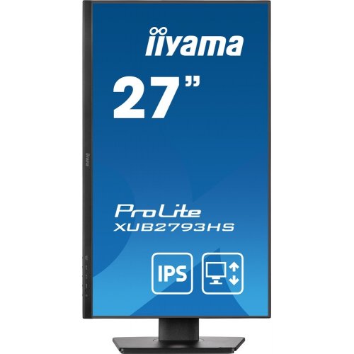 Купить Монитор Iiyama 27" ProLite XUB2793HS-B7 Black - цена в Харькове, Киеве, Днепре, Одессе
в интернет-магазине Telemart фото