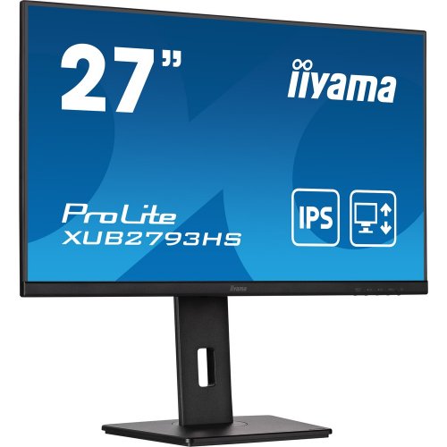 Купить Монитор Iiyama 27" ProLite XUB2793HS-B7 Black - цена в Харькове, Киеве, Днепре, Одессе
в интернет-магазине Telemart фото