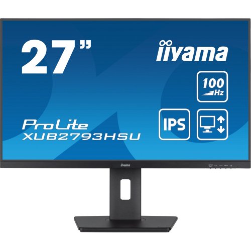 Купить Монитор Iiyama 27" ProLite XUB2793HSU-B6 Black - цена в Харькове, Киеве, Днепре, Одессе
в интернет-магазине Telemart фото