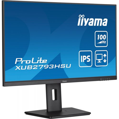 Купить Монитор Iiyama 27" ProLite XUB2793HSU-B6 Black - цена в Харькове, Киеве, Днепре, Одессе
в интернет-магазине Telemart фото