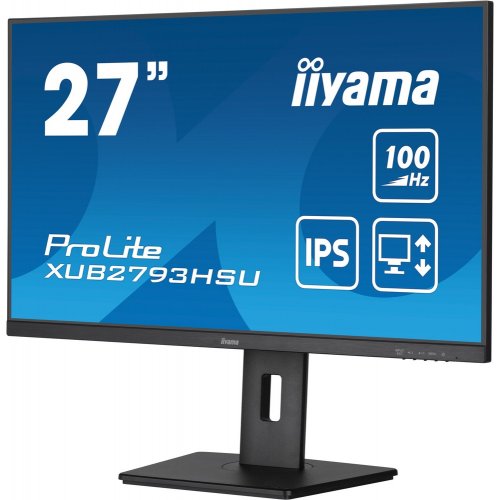 Купить Монитор Iiyama 27" ProLite XUB2793HSU-B6 Black - цена в Харькове, Киеве, Днепре, Одессе
в интернет-магазине Telemart фото