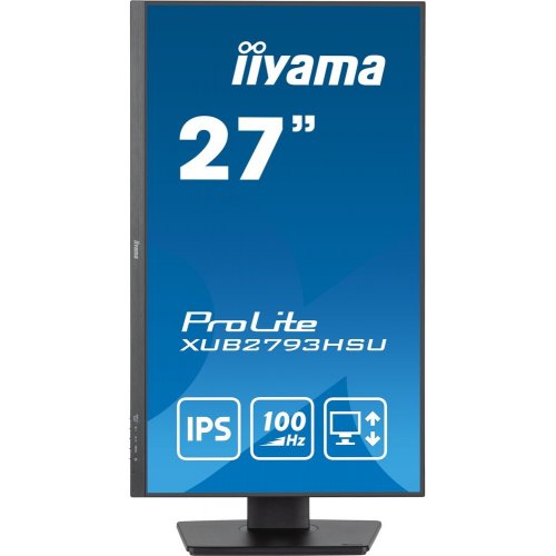 Купить Монитор Iiyama 27" ProLite XUB2793HSU-B6 Black - цена в Харькове, Киеве, Днепре, Одессе
в интернет-магазине Telemart фото