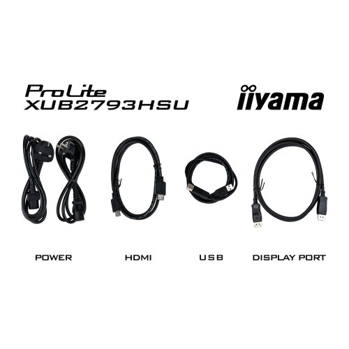 Купить Монитор Iiyama 27" ProLite XUB2793QSU-B7 Black - цена в Харькове, Киеве, Днепре, Одессе
в интернет-магазине Telemart фото