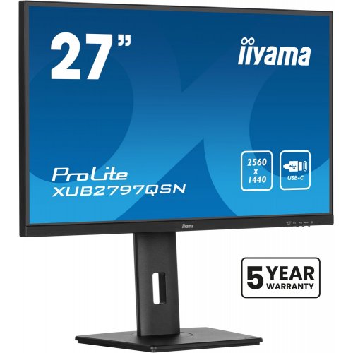 Купить Монитор Iiyama 27" ProLite XUB2797QSN-B1 Black - цена в Харькове, Киеве, Днепре, Одессе
в интернет-магазине Telemart фото