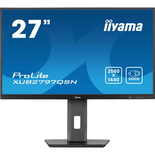 Купить Монитор Iiyama 27" ProLite XUB2797QSN-B2 Black - цена в Харькове, Киеве, Днепре, Одессе
в интернет-магазине Telemart фото