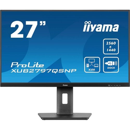 Купить Монитор Iiyama 27" ProLite XUB2797QSNP-B1 Black - цена в Харькове, Киеве, Днепре, Одессе
в интернет-магазине Telemart фото