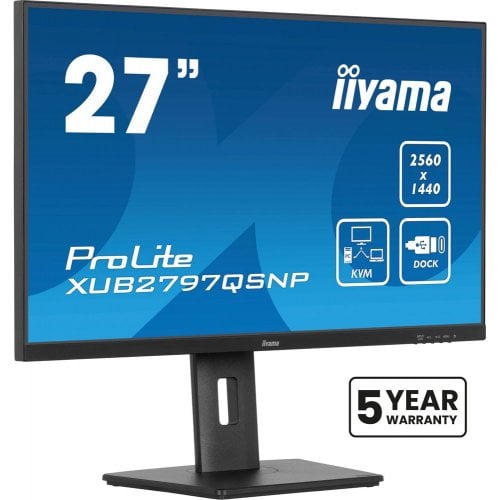 Купить Монитор Iiyama 27" ProLite XUB2797QSNP-B1 Black - цена в Харькове, Киеве, Днепре, Одессе
в интернет-магазине Telemart фото