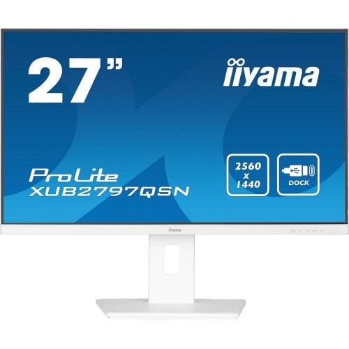 Купить Монитор Iiyama 27" ProLite XUB2797QSN-W1 White - цена в Харькове, Киеве, Днепре, Одессе
в интернет-магазине Telemart фото