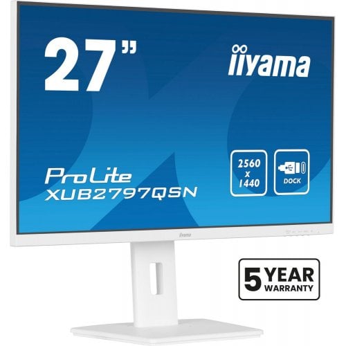 Купить Монитор Iiyama 27" ProLite XUB2797QSN-W1 White - цена в Харькове, Киеве, Днепре, Одессе
в интернет-магазине Telemart фото