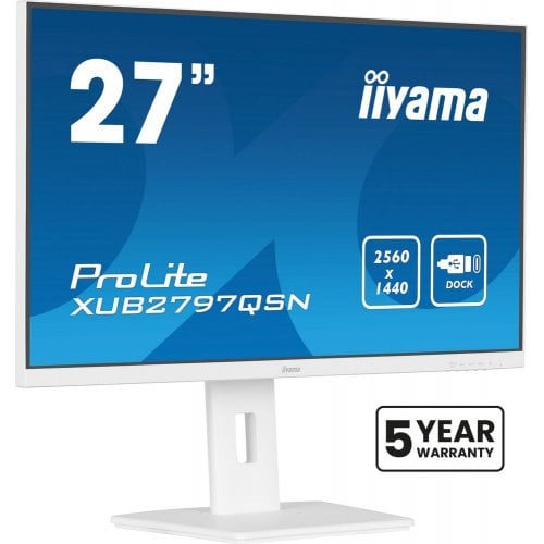 Купить Монитор Iiyama 27" ProLite XUB2797QSN-W2 White - цена в Харькове, Киеве, Днепре, Одессе
в интернет-магазине Telemart фото