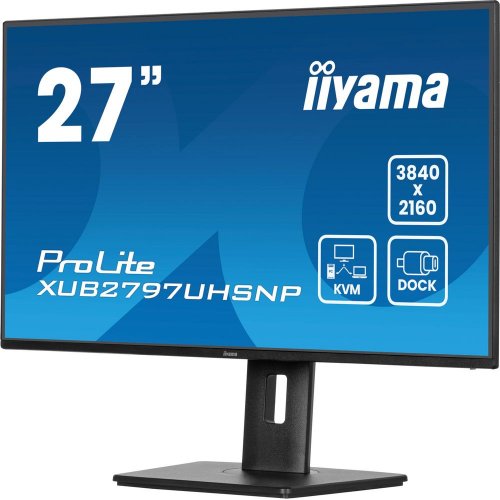 Купить Монитор Iiyama 27" ProLite XUB2797UHSNP-B1 Black - цена в Харькове, Киеве, Днепре, Одессе
в интернет-магазине Telemart фото