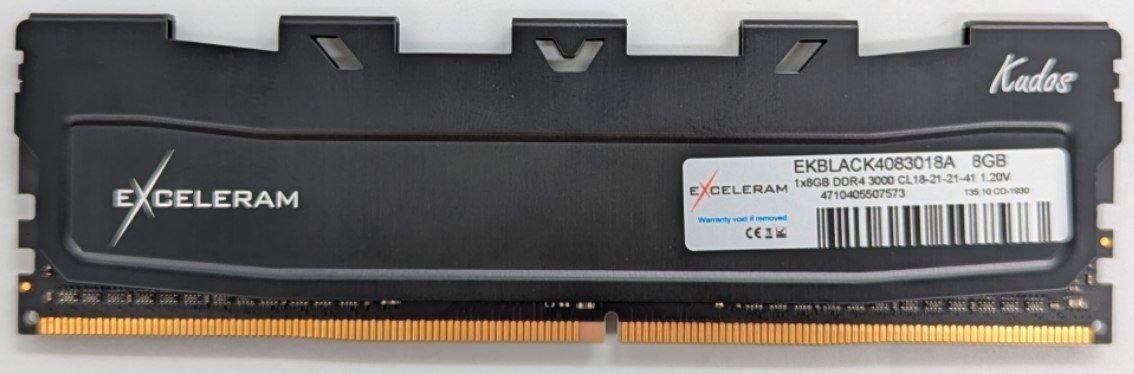 Купить Озу Exceleram DDR4 8GB 3000Mhz Black Kudos (EKBLACK4083018A ...