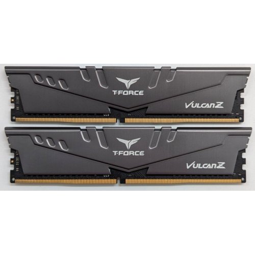 Купить Озу Team DDR4 16GB (2x8GB) 2666Mhz T-Force Vulcan Z Grey (TLZGD416G2666HC18HDC01) (Восстановлено продавцом, 736428) с проверкой совместимости: обзор, характеристики, цена в Киеве, Днепре, Одессе, Харькове, Украине | интернет-магазин TELEMART.UA фото