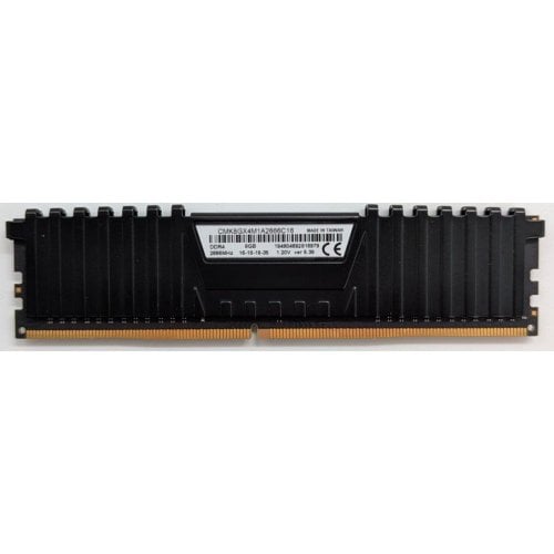 Купить Озу Corsair DDR4 8GB 2666Mhz Vengeance LPX (CMK8GX4M1A2666C16) Black (Восстановлено продавцом, 736430) с проверкой совместимости: обзор, характеристики, цена в Киеве, Днепре, Одессе, Харькове, Украине | интернет-магазин TELEMART.UA фото