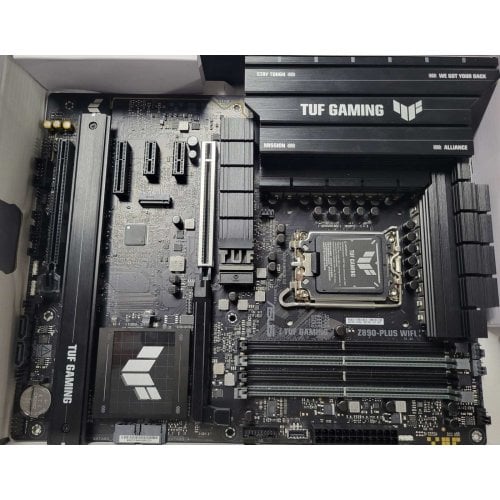 Уцінка материнська плата Asus TUF GAMING Z890-PLUS WIFI (s1851, Intel Z890) (Сліди використання, 736457) купити з перевіркою сумісності: огляд, характеристики, ціна у Києві, Львові, Вінниці, Хмельницькому, Івано-Франківську, Україні | інтернет-магазин TELEMART.UA фото