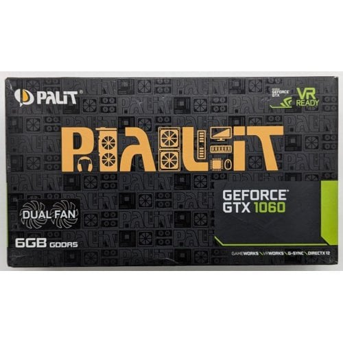 Купить Видеокарта Palit GeForce GTX 1060 Dual 6144MB (NE51060015J9-1061D) (Восстановлено продавцом, 736597) с проверкой совместимости: обзор, характеристики, цена в Киеве, Днепре, Одессе, Харькове, Украине | интернет-магазин TELEMART.UA фото